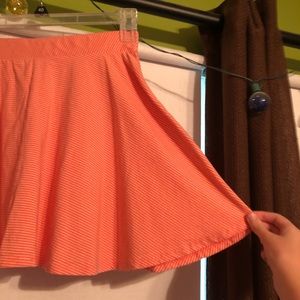 Pink Candystripe Skater Skirt